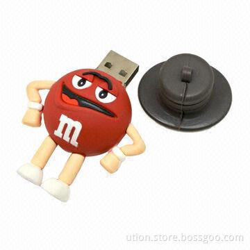 M Beans USB Flash Drive with 1GB to 32GB Flash Memory Capacity and Built-in Ultra Stable Technology